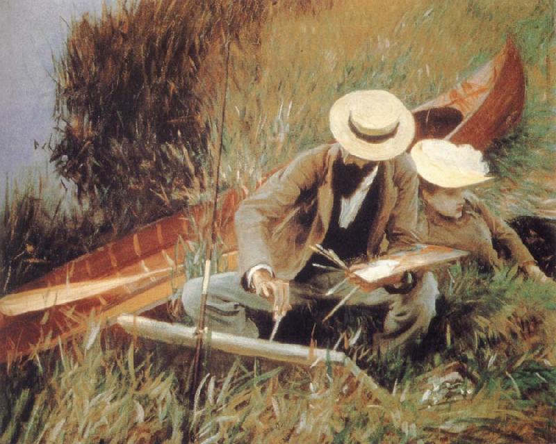  Paul Helleu Sketching with his wife
